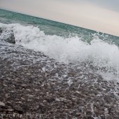 Bieliki nad włoskim morzem., Sistiana plaża.