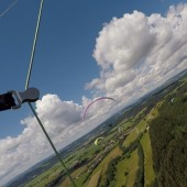 Kudowa - Radków Paragliding Fly, Nad pagórem w Czermnej.