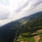 Srebrna Góra - burzowo i deszczowo, Paragliding Fly