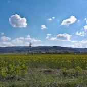 Srebrna Góra - Paragliding Fly, Zatrzymała mnie gasnąca termika w Lutomii Górnej.