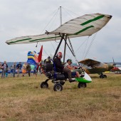 Gminny Piknik Lotniczy - motolotnia 2 osobowa.