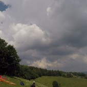 Srebrna Góra - burzowo i deszczowo, Paragliding Fly