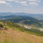 Widok ze startu na lewo w stronę północy.