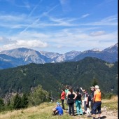 Tolmin - Kobala - Stol, Widok ze startowiska na Kobali.