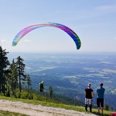 Cerna Hora Paragliding Fly, Start