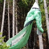 Grzmiąca Paragliding Fly, Linki dało się odplątać bez większego problemu.