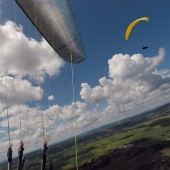 Kudowa - Radków Paragliding Fly, Nad pagórem w Czermnej.