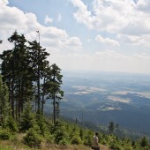 Cerna Hora lipiec 2014, Widok ze startu na lewo.