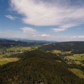 Mieroszów - Paraglidnig Fly, Widok od strony Szpiczaka w stronę startu.